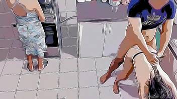 I Fuck My Hot Stepdaughter Next To Her In The Kitchen Cartoon Hentai